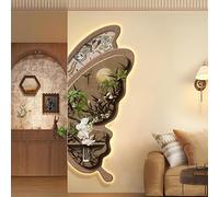 Decorative Painting, 3D Wall Art Decoration, Sculpture Painting Decor, Hanging Wall Mural Decor, Frameless Design, Butterfly Shape, for Hallway, Hotel, Shop (Brown 2 30 * 70cm/11.8 * 27.5in)
