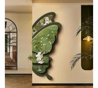 Decorative Painting, 3D Wall Art Decoration, Sculpture Painting Decor, Hanging Wall Mural Decor, Frameless Design, Butterfly Shape, for Hallway, Hotel, Shop (Green 1 42 * 100cm/16.5 * 39.4in)
