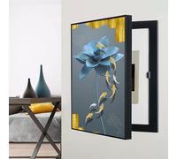 Decorative Painting Counter Cover for Electric Meter | Fuse Box Decorative Cabinet, Indoor Home Decor | Wall Mounted Electrical Panel Cover with Style for Home Indoor Use, 40x60cm to the left
