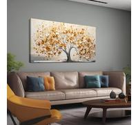 Decorative Painting Tree of Life Canvas Wall Art Pictures for Living Room Bedroom Canvas Wall Decor Large Artwork Wall Decor Ready to Hang Artwork Print with Frame Modern Wall Art Size 24x48 A
