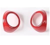 Decorative Panel A-Pillar Speaker Decoration Shell Horns Frame Cover Decorative Stickers For For Mustang 2015 2016 2017 2018(Red)