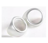 Decorative Panel A-Pillar Speaker Decoration Shell Horns Frame Cover Decorative Stickers For For Mustang 2015 2016 2017 2018(Silver)