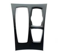 Decorative Panel Car Interior Console Multimedia Gearshift Panel Frame Decoration Stickers For BMW X5 X6 E70 E71 2008-2014(Black A)