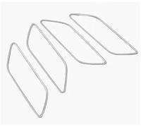 Decorative Panel For A3 8V 2014-2018 4pcs Car Styling Audio Speakers Frame Cover Stereo Loudpeaker Interior Decoration Stickers(Doorknob)