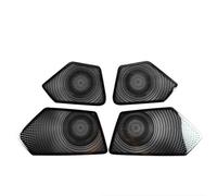 Decorative Panel For A3 8Y 2021 Stainless Steel Car Door Audio Speakers Frame Cover Stereo Loudpeaker Interior Decoration Stickers(Black)