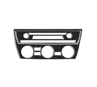 Decorative Panel for BMW X3 E83 2004-2010 Dashboard Cd Radio and Air Panel Decoration Carbon Fiber Car Interior Decorative Stickers(B Set Black)