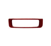 Decorative Panel For Q7 SQ7 4M 2016-2019 Carbon Fiber Back Row Air Conditioning Control Panel Decoration Sticker Car Interior(Red B)