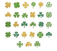 Decorative Paper Confettis For Irish Festival Holiday Party Home Desk Decoration Four Leaf Clovers Table Scatters Decorative Paper Confettis
