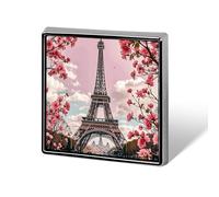 Decorative Paris Street Eiffel Tower Brooch Pin Fashion Lapel Pins for Women Men Lapel Badge Funny Brooches for Suits Clothing Jackets Hats Backpacks Purses Bag Accessories-Square