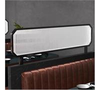 Decorative Partition Screen for Dining and Office Areas, Black Divider, 39.3x11.8 inches, Elegant Room Divider for Privacy and Space Management