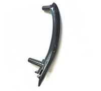 Decorative Parts Left Right Car Interior Door Handle Assembly with Outer Leather Cover Accessories for X5 X6 F15 F16 2014-2018(Left Carbon Fiber)