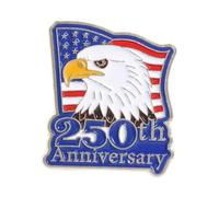 Decorative Patriotic Lapel Brooch Pin Americans Flag Themed Anniversary Alloy Accessory for Jackets Hats Bags Patriotic Lapel Badge Vintage Alloy Accessory Coat Pin