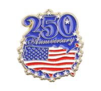 Decorative Patriotic Lapel Brooch Pin Americans Flag Themed Anniversary Alloy Accessory for Jackets Hats Bags Patriotic Lapel Badge Vintage Alloy Accessory Coat Pin