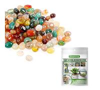 Decorative Pebbles, 500g decorative stones, Natural Small Polished Mixed Stones Gravel for Aquarium, Flowerpot, Landscaping, Vase Fillers and Garden Decoration
