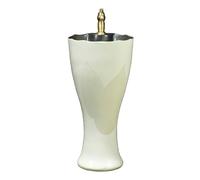 Decorative Pedestal Sink for Indoor and Outdoor, Ceramic Bathroom with Leaf Carving, Floor Standing Wash Basin with Faucet and Pop Up Drain Vintage