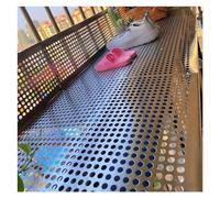 Decorative Perforated Metal Panel, 8mm Hole Diameter Mesh Sheet, 0.3mm Thickness, Metal Screen for Balcony, Durable and Elegant, 100 x 200 cm