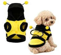 Decorative Pet Costume Dog Hoodie Funny Warm Yellow Size 6
