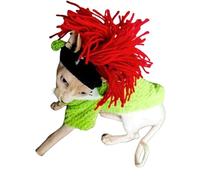 Decorative Pet Hat Dog Cats Headgear Birthday Costume Crocheted Knitted Flower Dog Christmas Knitted Cats Costume Accessory