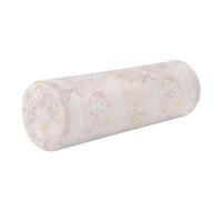 Decorative Pillow Support For Legs Retro Tiny Flowers Striped Pink