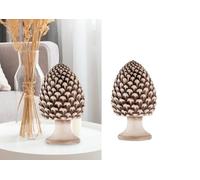 Decorative Pine Cone Ceramic Sicilian Style Gdm Ornament (Antiqued, H 18 cm 24003PA)