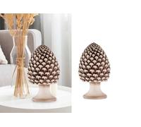 Decorative Pine Cone Ceramic Sicilian Style Gdm Ornament (Antiqued, H 25 cm 24002PA)