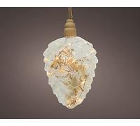 Decorative Pinecone Light with Pampas Christmas LED Rope Light Warm White LEDs 15cm Decorative Light