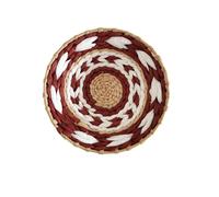 Decorative Placemats, 20-30cm Round Boho Rattan Placemats Natural Hand-Woven Water Hyacinth, Rustic Braided Wicker Table Mats for Dining(A9,30cm)