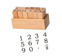Decorative Planner Stamp Set with Holder, 8 Piece Beech Wood Journal and Scrapbook Stamps for Memo Pages and Diaries Journal Stamp Set Planner Stamps Scrapbook Wooden Page Diary Page Memo Label Paper