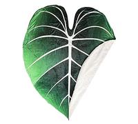 Decorative Plant Blanket Leaf Shaped Giant Fun Realistic Large Green Leaf for Bedroom Living Room Home Outdoor Decorative Plant Blanket for Chair Sofa Bed Beach Soft Plush Flannel Throw Decorative