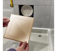 Decorative Plumbing Access Panel ABS Plastic, Self-adhesive Inspection Hatch Removable Opening Cover Plate, Universal Revision Hole Cover(Gold,200x250 mm/7.9x9.8 in)