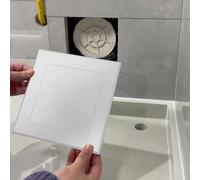 Decorative Plumbing Access Panel ABS Plastic, Self-adhesive Inspection Hatch Removable Opening Cover Plate, Universal Revision Hole Cover(White,125x125 mm/4.9x4.9 in)