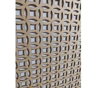 Decorative Primed Panel, Wall partition, Radiator Screen, Furniture Decoration, Laser Cut from 6mm Thick MDF Board (Size 1200mm x 620mm) Filigree Pattern (005A) Made in The UK (Primed White)