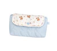 Decorative Printed Pencil Pouch for Study, Blue and White Bear | Wrinkle-Resistant Polyester Fabric, Damp-Cloth Care, Organized Storage for Classroom Study and Commuting Routines