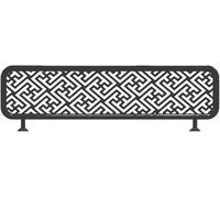 Decorative Privacy Screen Panel Divider for Dining Areas Office Restaurant Hotel Countertop Separator(Schwarz,30x90cm/11.81x35.43in)