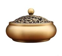 Decorative Pure Copper Aromatherapy Burner for Home Yoga Studio or Tea House Environment Enhancement (A)