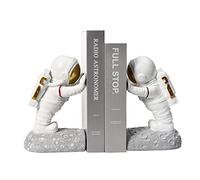 Decorative Pushing Astronauts Home Office Adult Kids Bookends Set