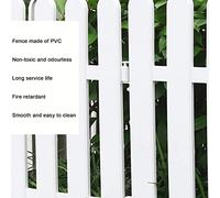 Decorative PVC Picket Fencing for Indoor & Outdoor Use, 4 PCS Brown Edging BER - Animal Protection & Stylish Partition for Yard, Lawn, Living Room, Bedroom (50x30cm)