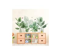 Decorative Rainforest Greenery Wall Decal Tropical Plants Wall Sticker in Green The hot sale Green