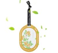 Decorative Rearview Mirror Pendant - Lasting Refreshing Scent Car Wood | Evenly Dispersing Fragrance View Mirrors Accessories | Oval Hanging Freshener for Freshening Effect