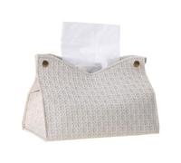 Decorative Rectangular Tissue Box-Case PU Leather Organizer Holder for Bathroom Modern Holder Gold Cover Rectangle