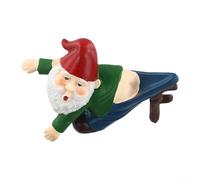 Decorative Resin Garden Gnome Figures for Garden Patio Balcony and Flower Pot Ornament Weather Resistant Material
