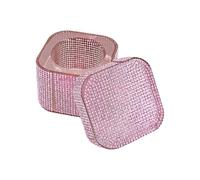 Decorative Rhinestones Glass Bowl Multi-Purpose Container for Acrylic Nails Art Accessories and Desktop Ornament Nail Dappen Dish