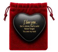 Decorative Rock I Love You, Set In Stone That's Solid, Never Forget, You Are My Rock Gift For Wife Husband Boyfriend Girlfriend Her Him Couple Men Women Present For Valentines Day Birthday Anniversary