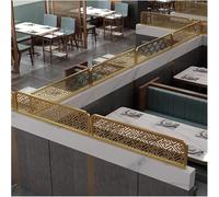 Decorative Room Dividers for Restaurants & Offices 30cm Low Partition Fences Stylish Desk Partitions Gold Color 120cmEnhance Privacy & Aesthetics