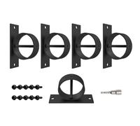 Decorative Rope Support Holder - Drop Ring Rope Brackets Decorative, Cord Railing Hook, Drop Ring Bracket Holder | Heavy Duty Versatile Wall Mount for Stairs, Gardens, Docks and Decks