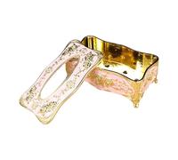 Decorative Rose Themed Tissue Dispenser Crafted From Sturdy ABS Materials Tissue Container Ideal for Kitchen Use ABS Dispenser