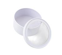 Decorative Round Floral Display Bucket with Secure Lid Great for Wrapping and Celebrations Windowed Flower Packaging Box MothersDay Flower Bucket