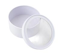 Decorative Round Floral Display Bucket with Secure Lid Great for Wrapping and Celebrations Windowed Flower Packaging Box MothersDay Flower Bucket