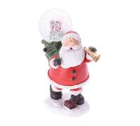 Decorative Santa Claus Figurine with Snow Globe 9.5x5.5x13cm - 2 Designs (Assorted)