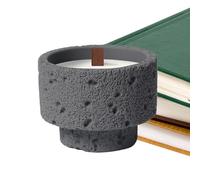 Decorative Scented Candle - Elegant Tealight Candle Holder | 5.7x7.5x5.7cm Scented Torch with Elegant Finish, Cement Natural Soy Candles with Design, Pillar Fragrance Wax, Relaxation Wax for Home